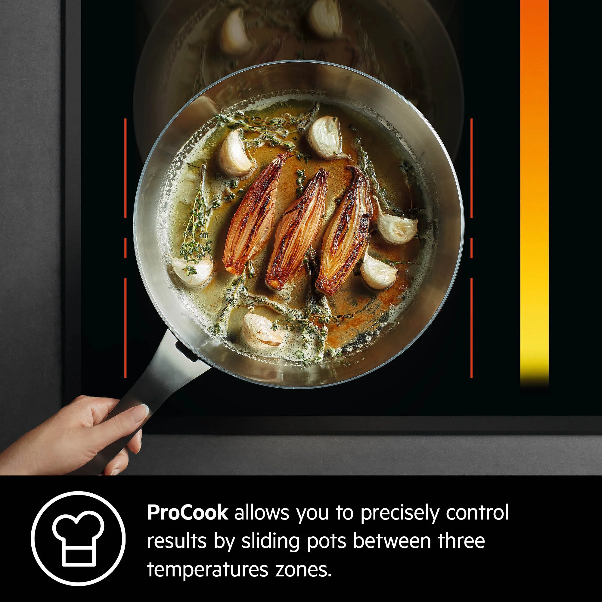 AEG Built-in Electric Ceramic Hobs 60cm, Flexibridge, Procook, Touch controls, Black, HK654071XB - Image 4