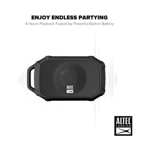 Altec Lansing Rugged Solo Bluetooth Speaker Black - Image 3