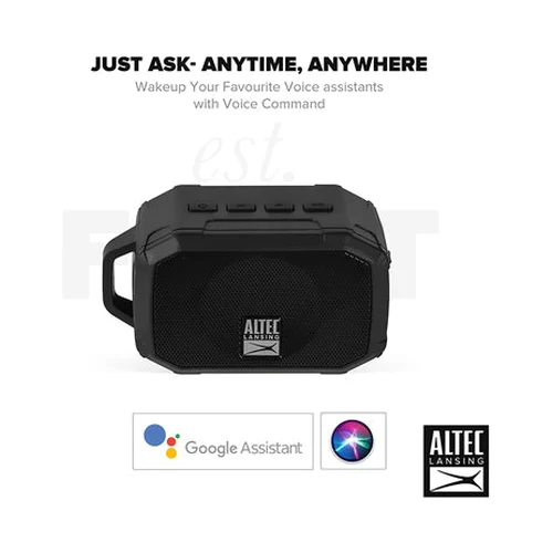 Altec Lansing Rugged Solo Bluetooth Speaker Black - Image 4