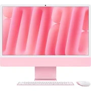 Apple iMac 24-inch (2024), M4 chip with 10-core CPU, 16GB RAM, 512GB SSD, 10-core GPU, 4.5K Retina Display, Eng-Arb Keyboard, UAE Version, Pink, MWV53AB/A