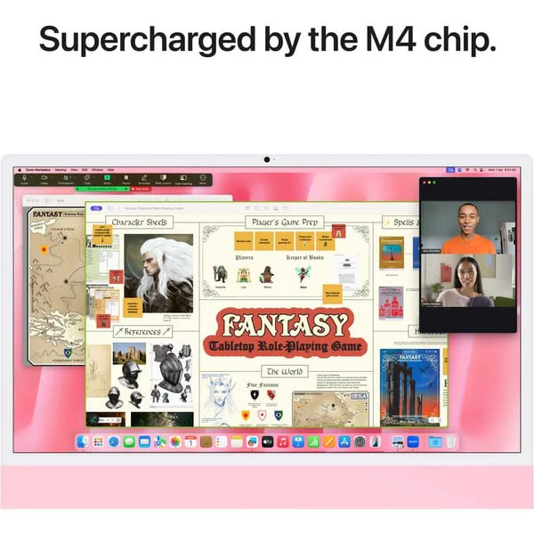 Apple iMac 24-inch (2024), M4 chip with 10-core CPU, 24GB RAM, 512GB SSD, 10-core GPU, 4.5K Retina Display, English Keyboard, UAE Version, Pink, MD2U4ZS/A - Image 5