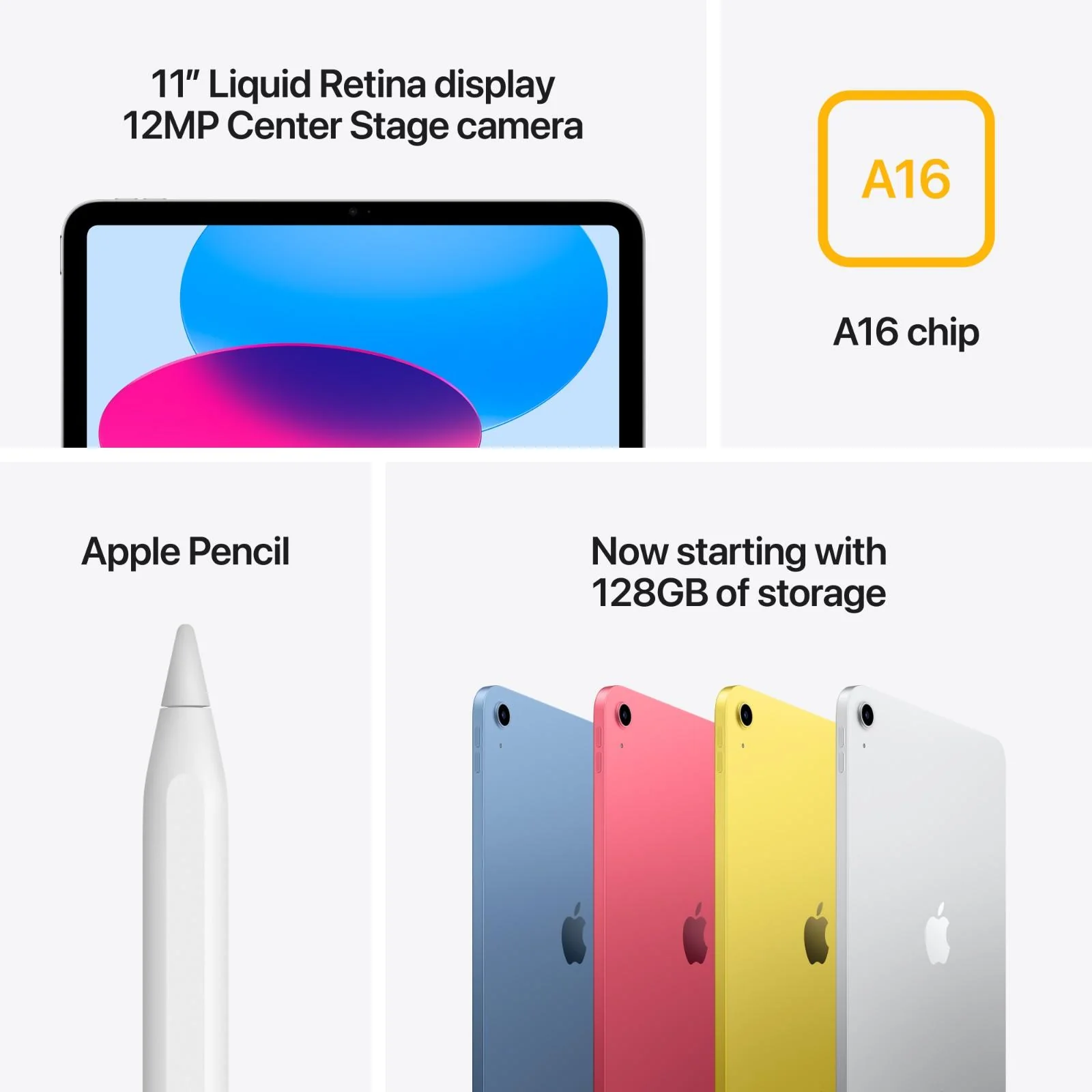 Apple iPad 11th Generation A16 Chip, 128GB Storage, Wi-Fi, 11-inch display, Blue, UAE Version - Image 15