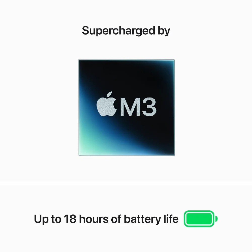 Apple MacBook Air 15-Inch M3 chip with 8 core CPU and 10 core GPU 8GB/256GB SSD Starlight - Image 4