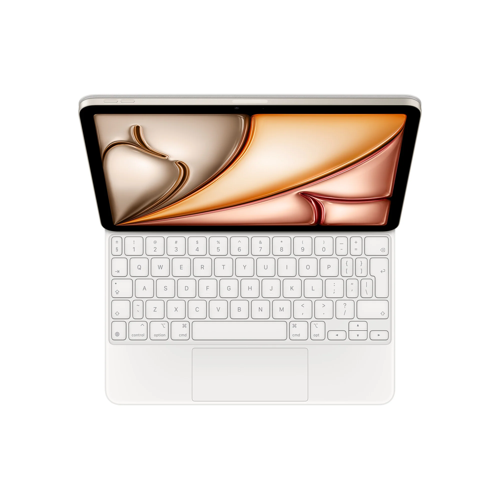 Apple Magic Keyboard, iPad Air 11-inch (M2), International English, White, MJQJ3Z/A - Image 2