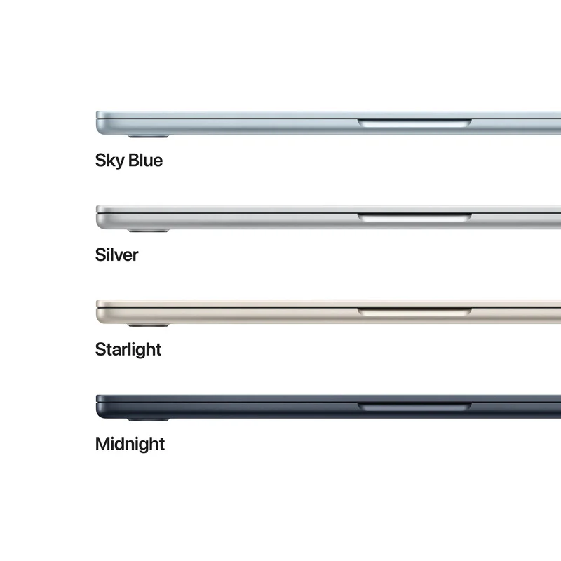 Apple MacBook Air 13, 13.6-inch display, M4, 16GB RAM, 512GB Storage, English-Arabic Keyboard, Midnight (2025) - Image 3
