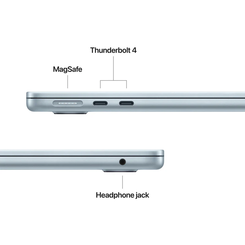 Apple MacBook Air 13, 13.6-inch display, M4, 16GB RAM, 512GB Storage, English-Arabic Keyboard, Sky Blue (2025) - Image 7