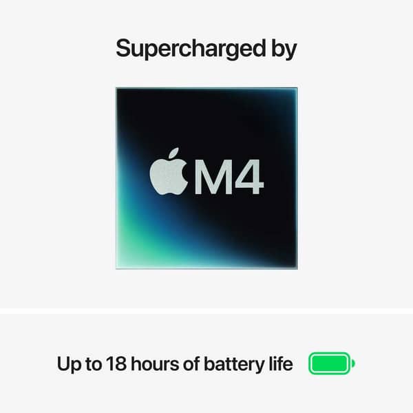 Apple MacBook Air 13 Inch Apple M4 Chip 16GB RAM 512GB SSD Silver UAE Version - Image 3