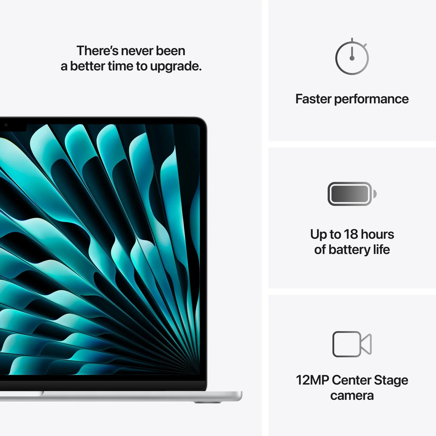 Apple MacBook Air 15 M4 Chip, 16GB RAM, 512GB Storage, Silver, MW1H3AB/A - Image 9