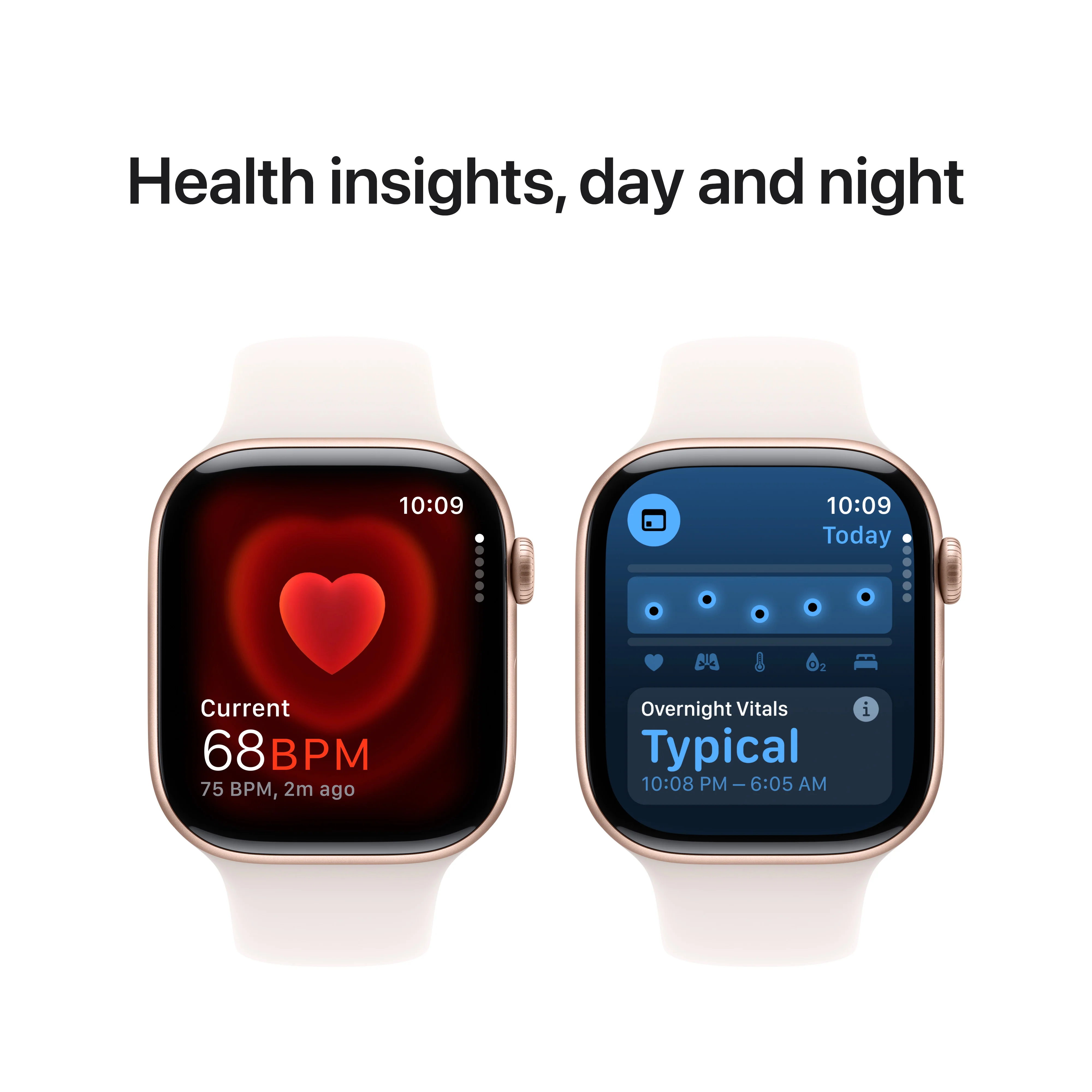 Apple Watch Series 10 GPS + Cellular 46mm Rose Gold Aluminium Case with Light Blush Sport Band - S/M, MWY63QA/A - Image 5
