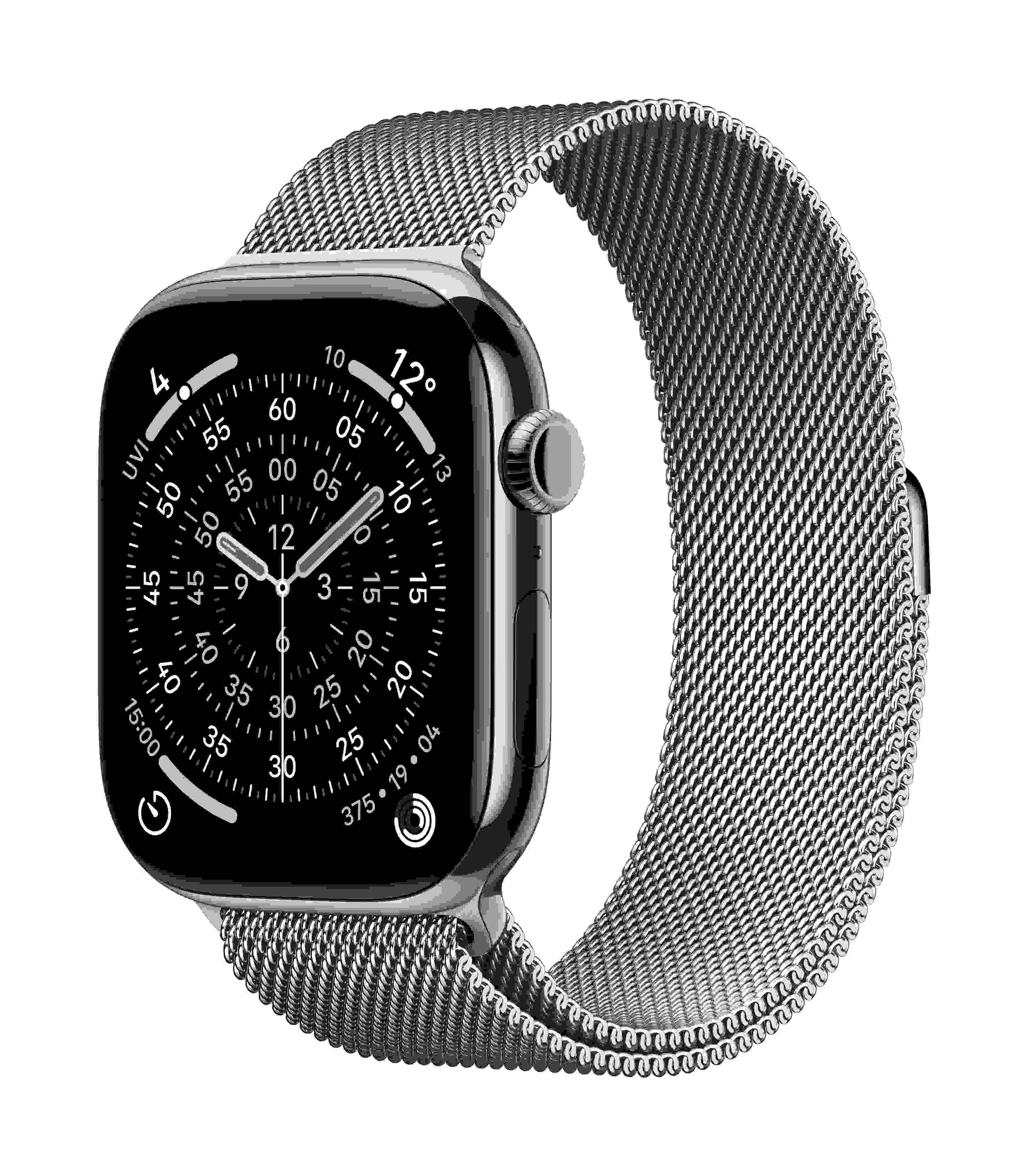 Apple Watch Series 11 GPS + Cellular 46mm, Natural Titanium Case with Natural Milanese Loop, M/L