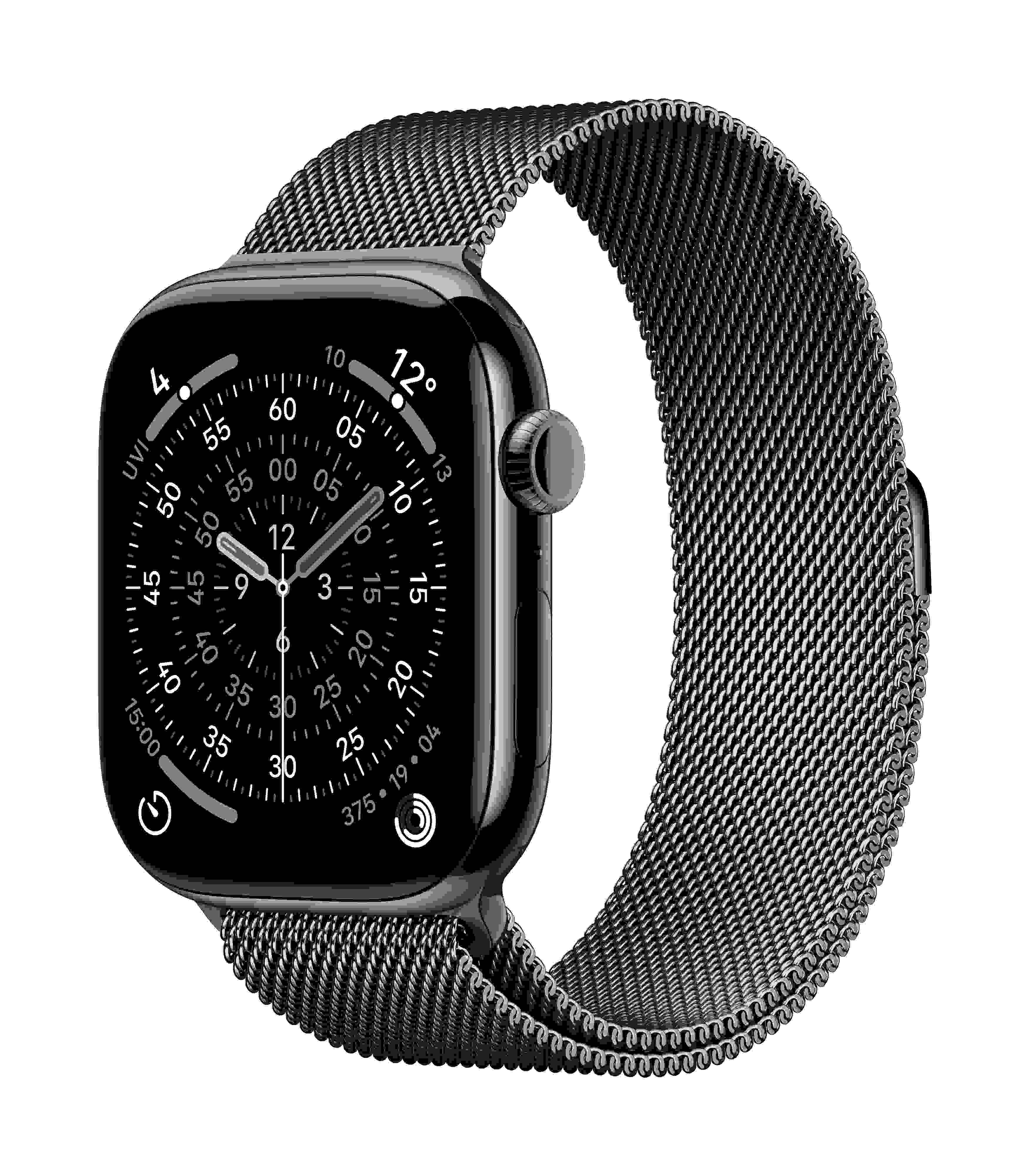 Apple Watch Series 11 GPS + Cellular 46mm, Slate Titanium Case with Slate Milanese Loop, S/M