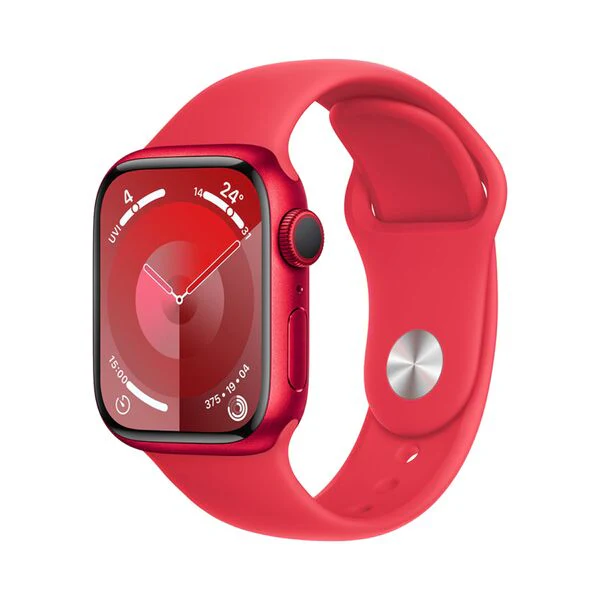 Apple Watch Series 9 GPS + Cellular 41mm RED Aluminium Case + RED Sport Band - M/L