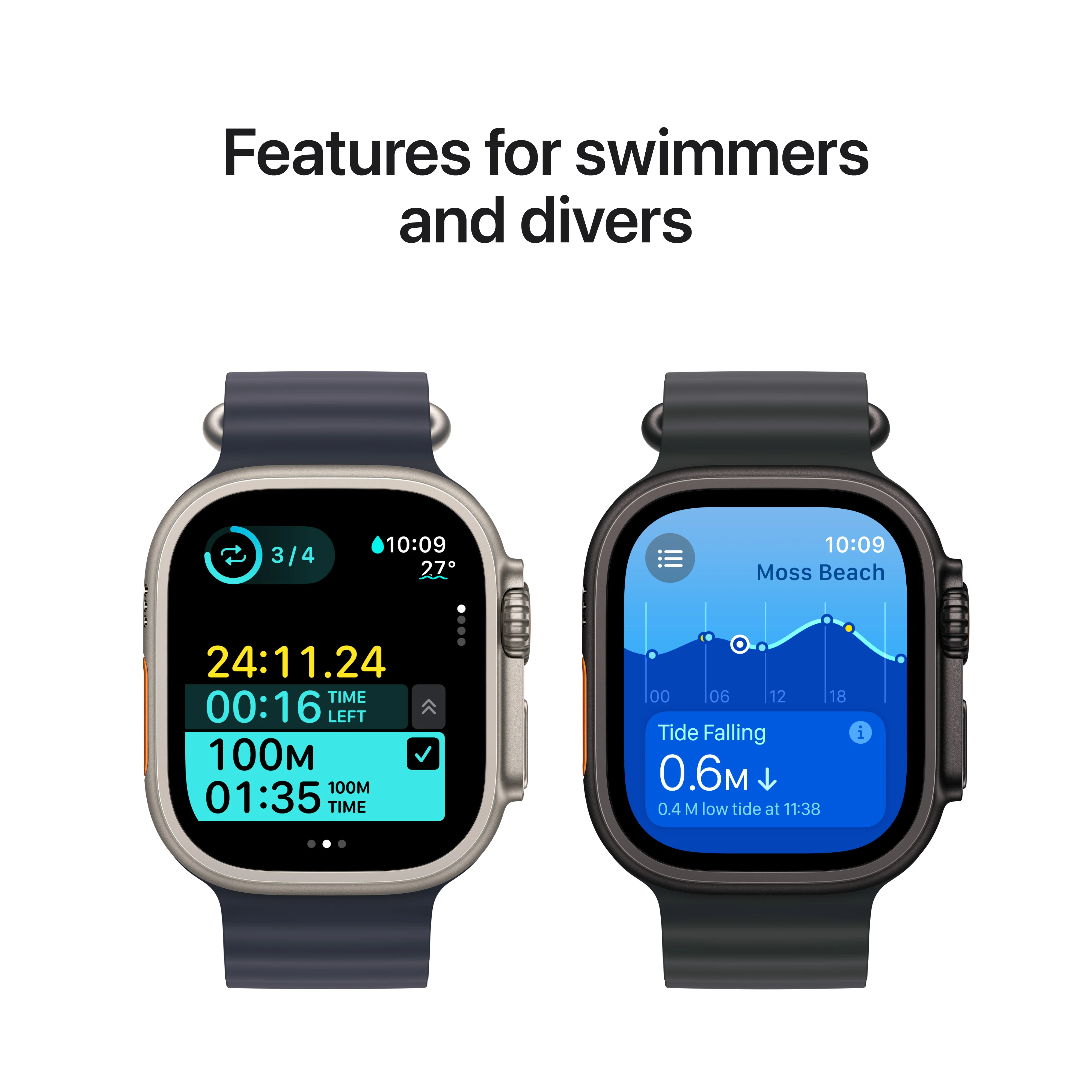 Apple Watch Ultra 2 GPS + Cellular 49mm Black Titanium Case with Black Trail Loop - S/M, MX4U3QA/A - Image 5