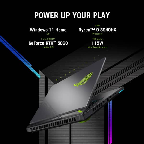 Asus G614PM-G161W Gaming Laptop AMD Ryzen 9 8940HX 16GB RAM 1TB SSD NVIDIA RTX 5060 16 Inch - Image 3
