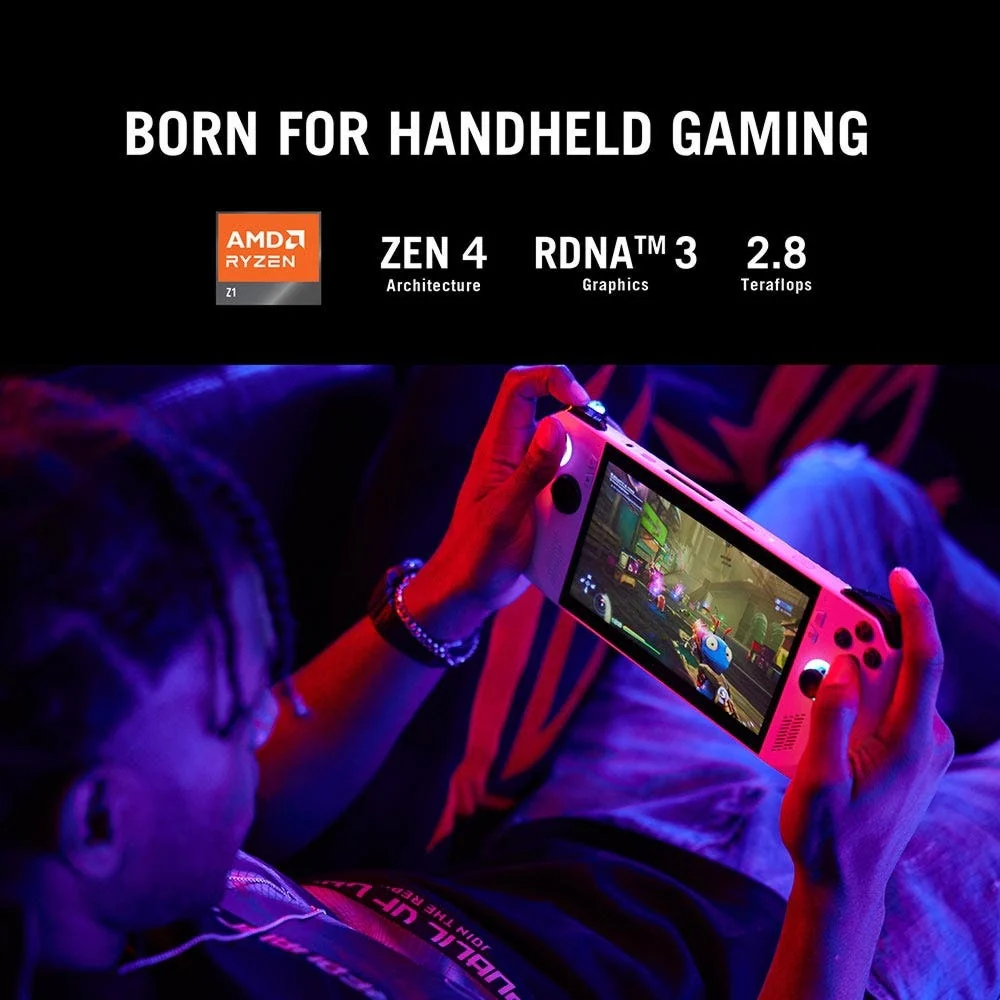 Asus Rog Ally Handheld  Gaming Console White - Image 3