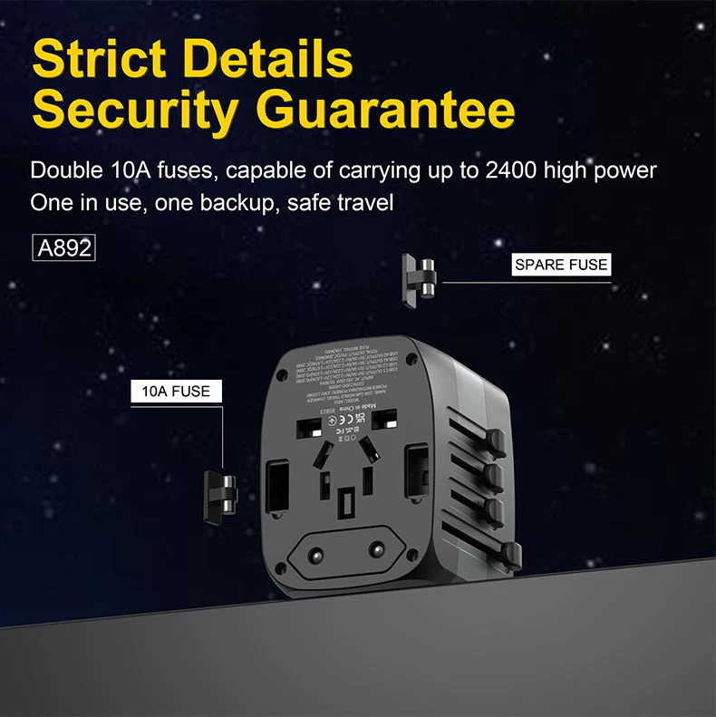 Aspor A892 20W GaN  Univ Travel Adaptor - Image 3