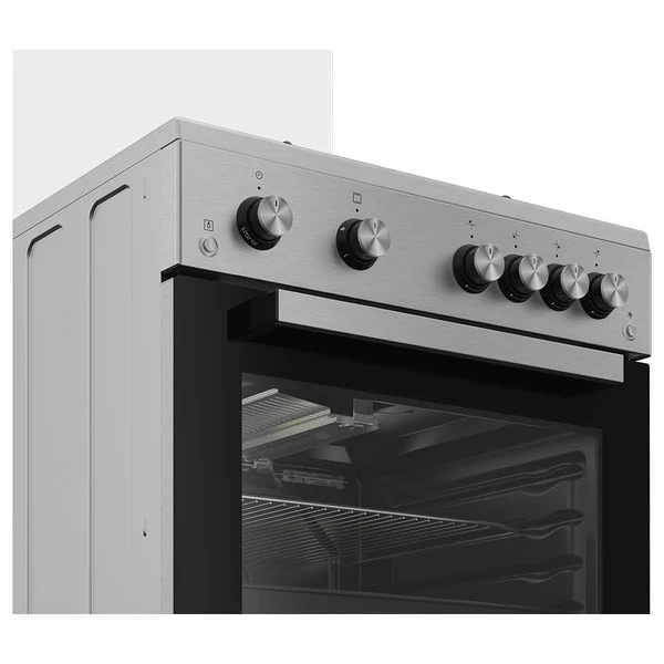 Beko Gas Cooker, 60 CM, 1 Year Warranty, Inox, FSHT61121DXL - Image 4