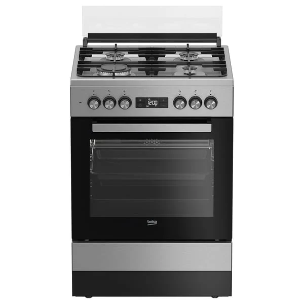 Beko Gas Cooker, 60 CM, 1 Year Warranty, Inox, FSM61330DXDSL - Image 2