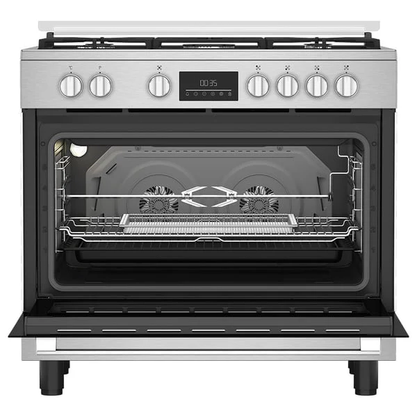 Beko Gas Cooker, 90 CM, 1 Year Warranty, Inox, BGTW 11227 EXA - Image 4