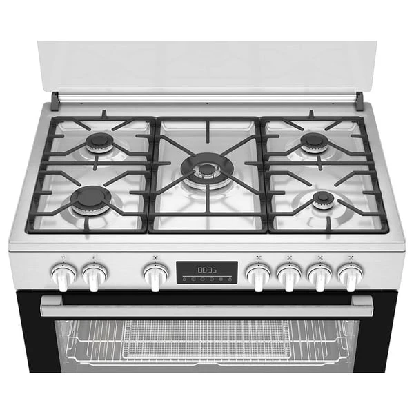 Beko Gas Cooker, 90 CM, 1 Year Warranty, Inox, BGTW 11227 EXA - Image 6