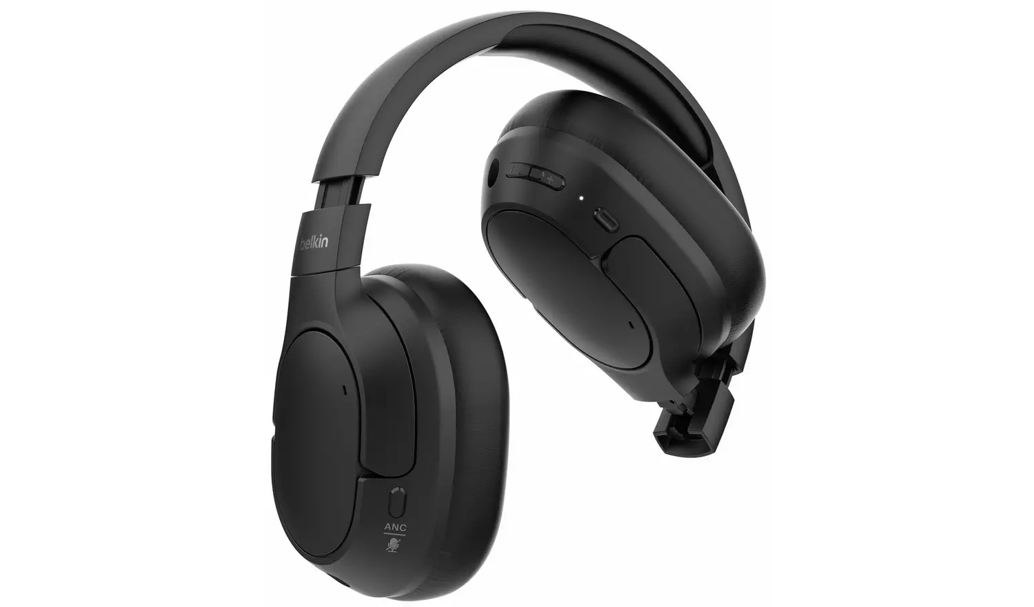 Belkin SoundForm Isolate Noise Cancelling Wireless Headphones – Black - Image 2