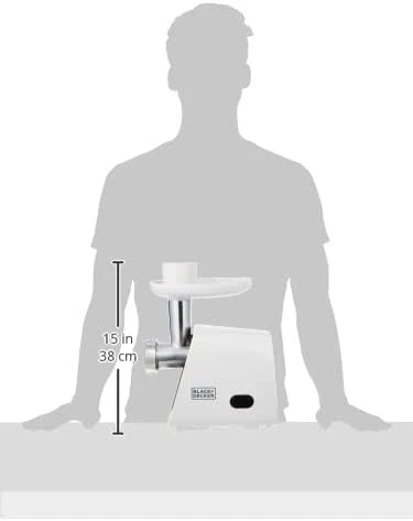 Black & Decker 1500W 3-in-1 Meat Mincer/Grinder/Sausage Maker White FM1500-B5 - Image 5