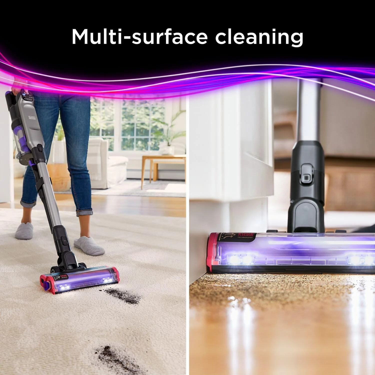 Black+Decker Cordless Stick Vacuum, Digital Motor, 21.6V/86Wh, BHFEA640WP-GB - Image 3