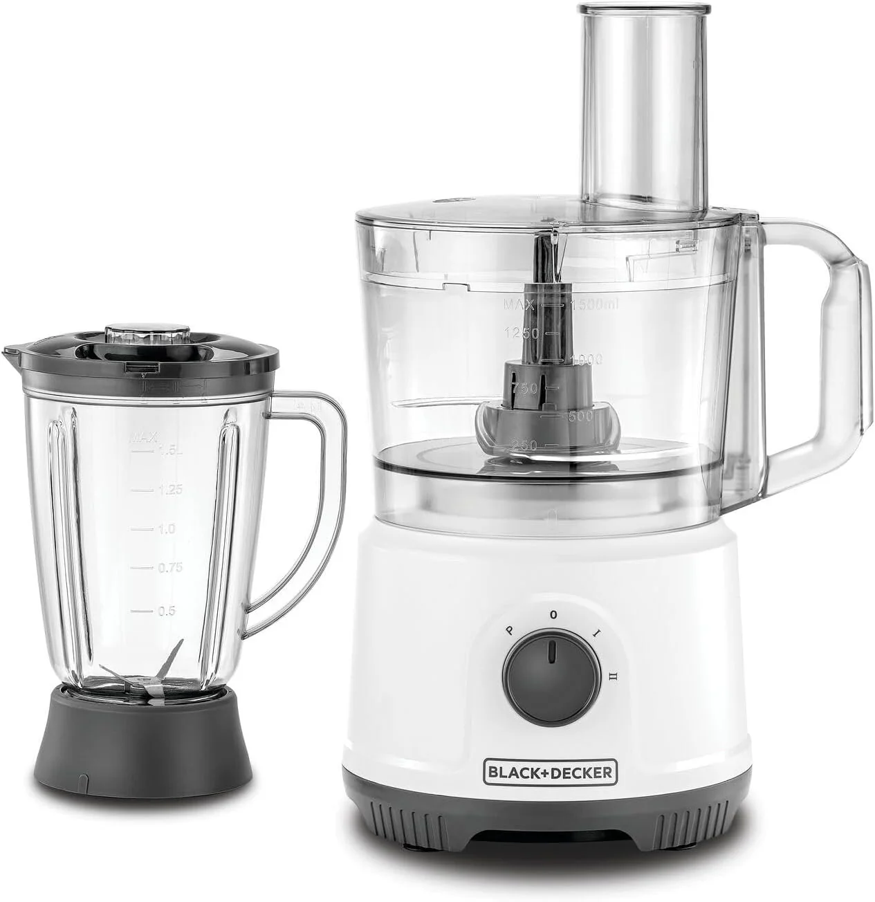 Black + Decker Food Processor, 800W, 24 function, White, FX822-B5 - Image 2