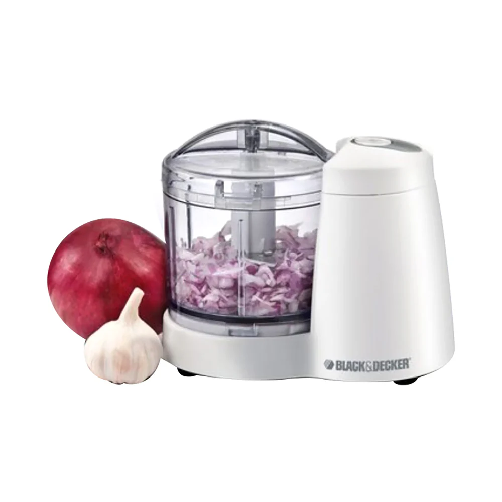 Black + Decker Mini Chopper 350ml White - Image 5