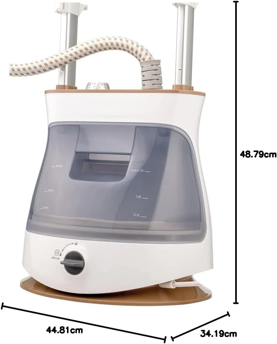 Black + Decker Twin Pole Garment Steamer, 2400W, White, GST2400-B5 - Image 8