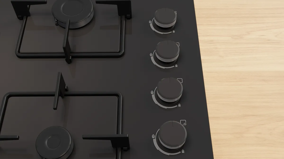 BOSCH POP6C6P30M SERIES 4 GAS HOB 60 CM BLACK - Image 2