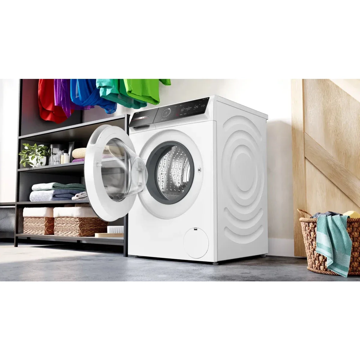 Bosch Series 8 Front Load Washing Machine, 9KG, 1400 RPM, with i-DOS Detergent Saver System, Wi-Fi, White, WGB244A0GC - Image 3