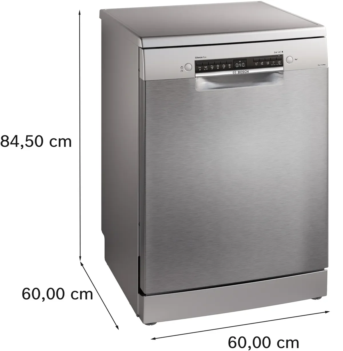 BOSCH Series 4 Free-Standing Dishwasher SMS4ECI26M Brushed Steel, 14 Place Settings, SMS4ECI26M - Image 4
