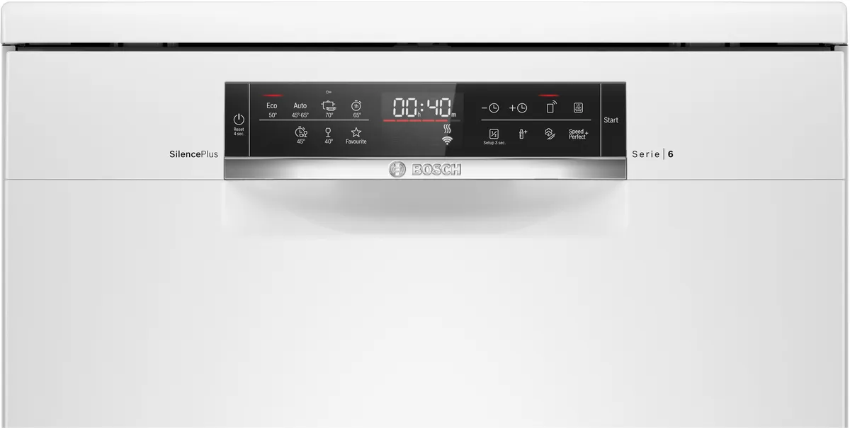 Bosch Series 6 Free Standing Dishwasher, 14 Place Setting, White – SMS6HMW76M - Image 3