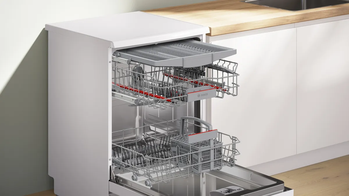 Bosch Series 6 Free Standing Dishwasher, 14 Place Setting, White – SMS6HMW76M - Image 7
