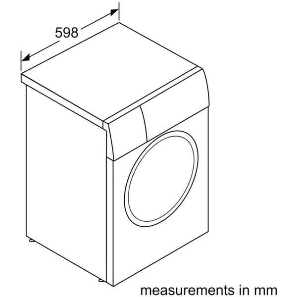 Bosch  Washing Machine, WGB2440XGC, 9KG, 1400 RPM, White - Image 6