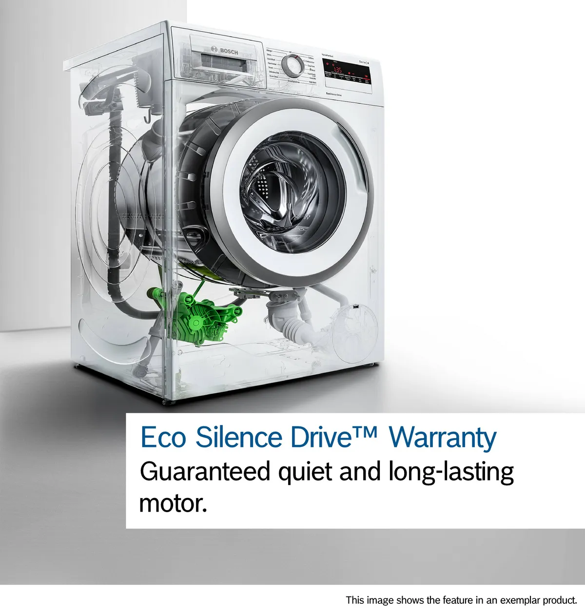 Bosch Series 8 washing machine, Front Loader 9 KG, Silver inox, WGB244AXGC - Image 6