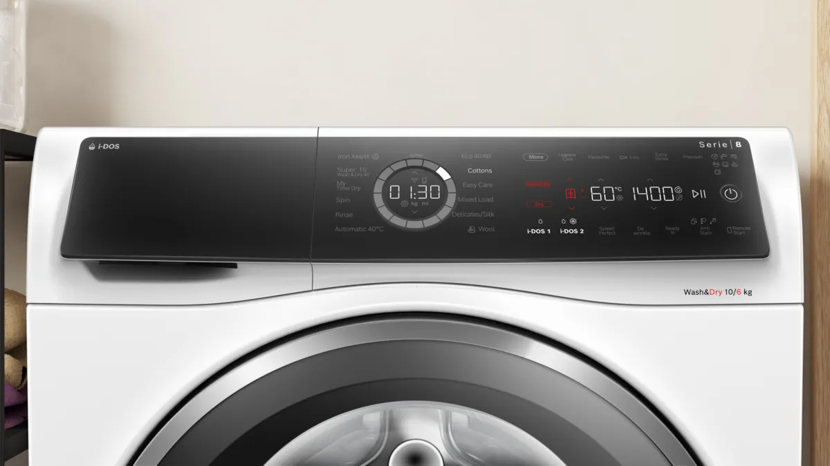 Bosch Series 8 Front Load Washer & Dryer 10 kg / 6 kg, White, WNC254A0GC - Image 2
