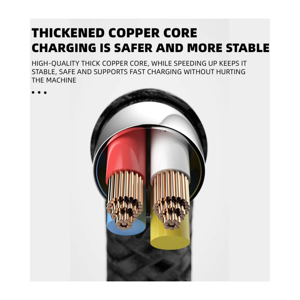 Dudao Data Sync and Charging Lightning Cable 1 m Black - Image 3
