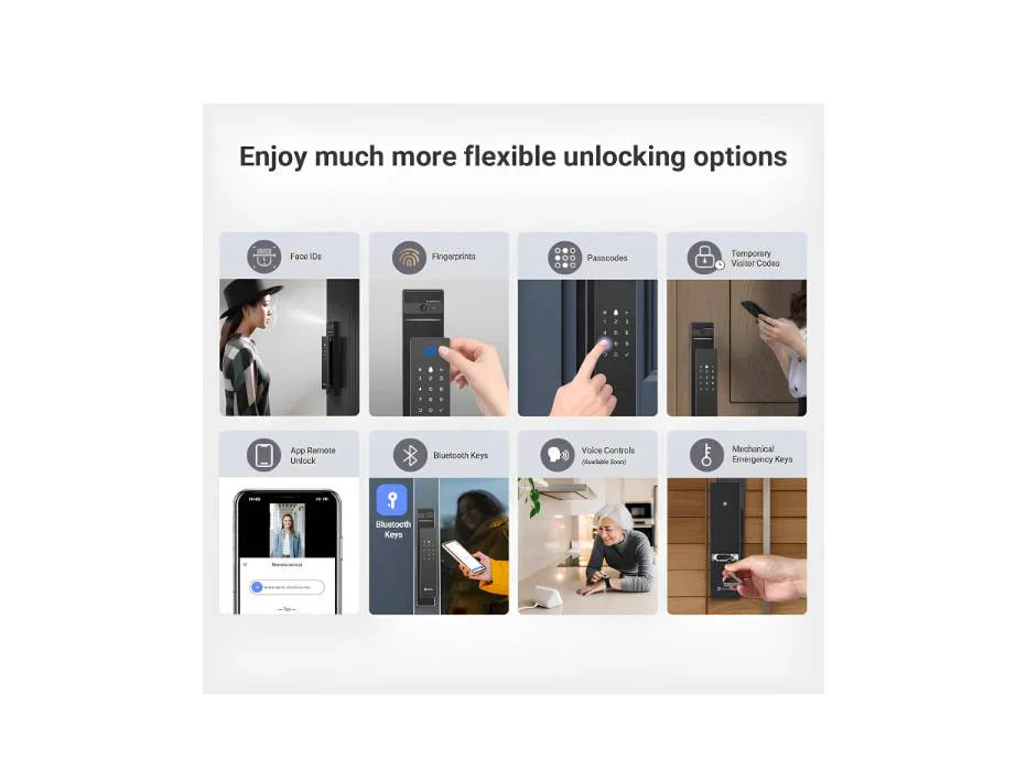 EZVIZ DL50FVS FACE RECOGN SMART LOCK BLK - Image 2