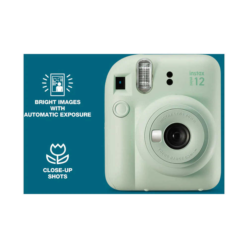 Fujifilm Instax Mini 12 Instant Camera Mint Green - Image 4