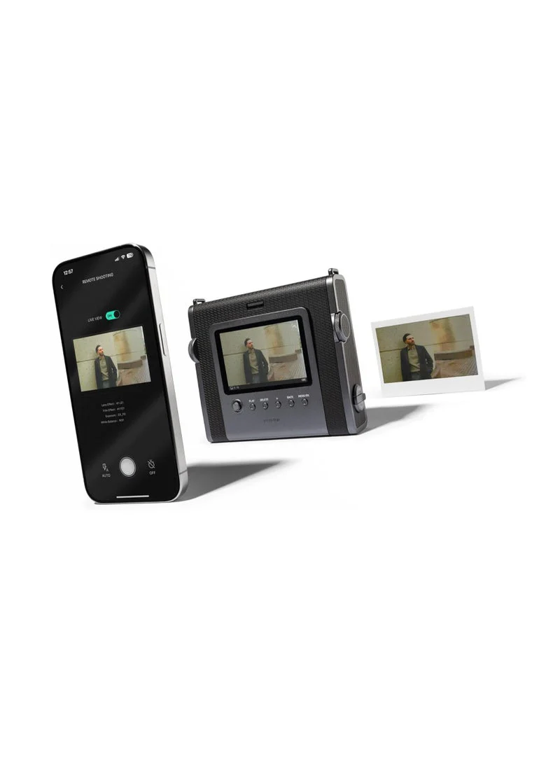 FUJIFILM INSTAX WIDE EVO HYBRID INSTANT BLACK CAMERA - Image 2