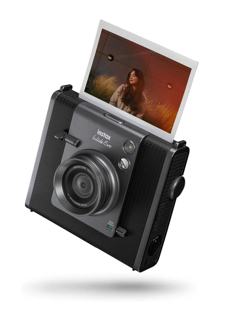 FUJIFILM INSTAX WIDE EVO HYBRID INSTANT BLACK CAMERA - Image 4