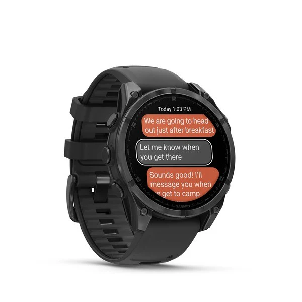 GARMIN FENIX 8 - 47 MM, AMOLED SLATE GRAY WITH BLACK SILICONE BAND - Image 3