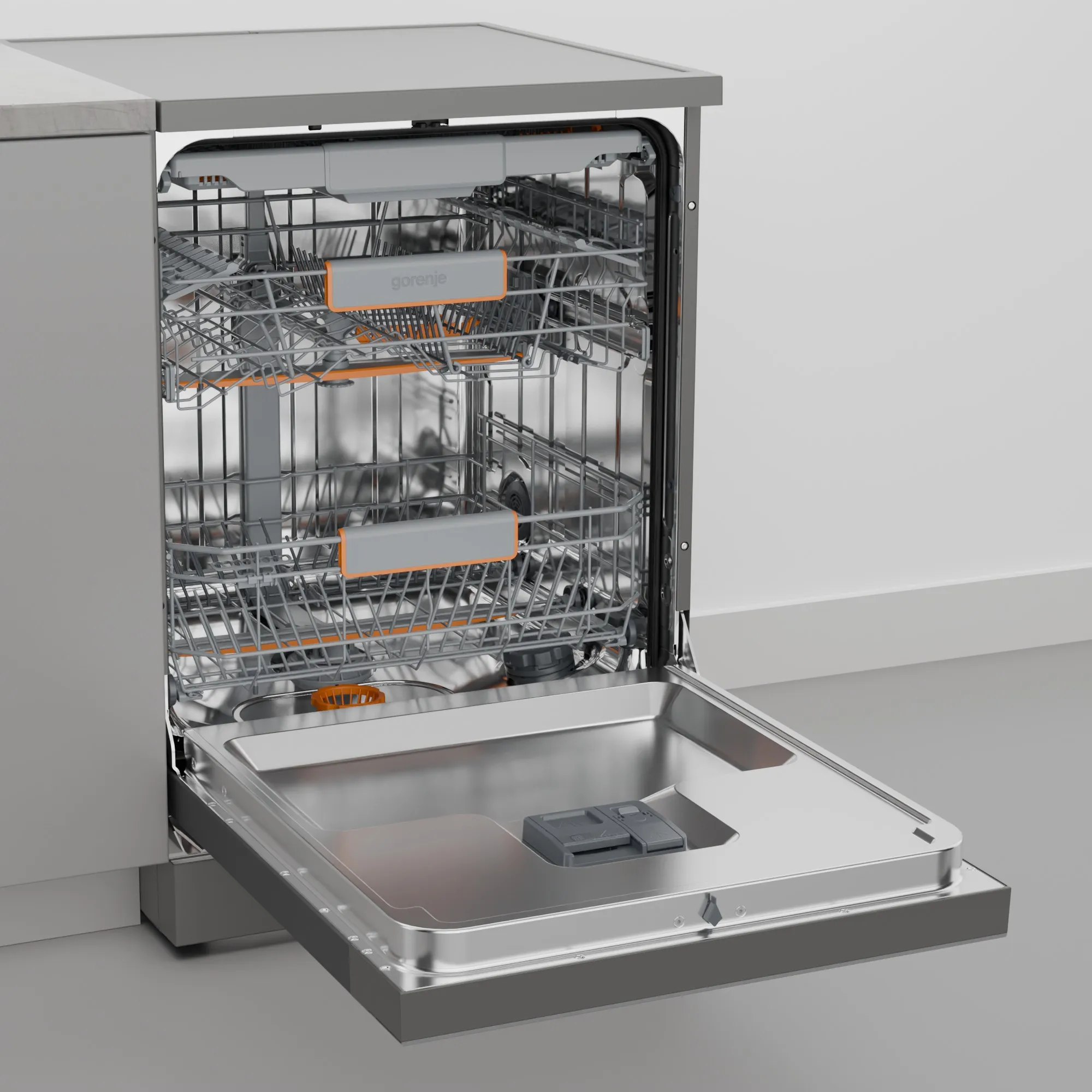 Gorenje 16 Place Settings Dishwasher, 60cm, Wi-Fi, Grey, GS673B90X - Image 3