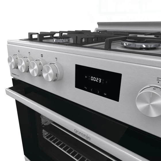 Gorenje Freestanding 5 Burner Combination Cooker with Electric Oven 90cm GK9C40X - Image 4