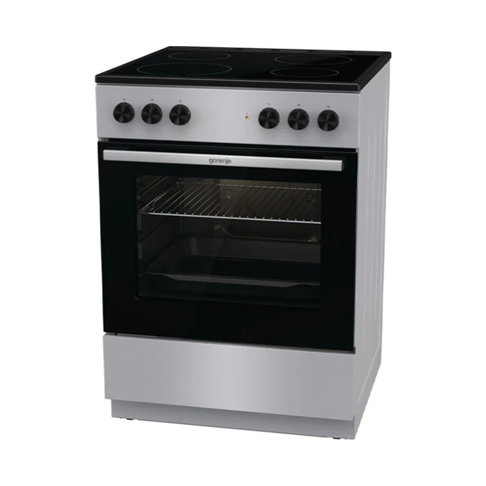 Gorenje Freestanding Electric Cooker Silver GEC6A11SG - Image 2