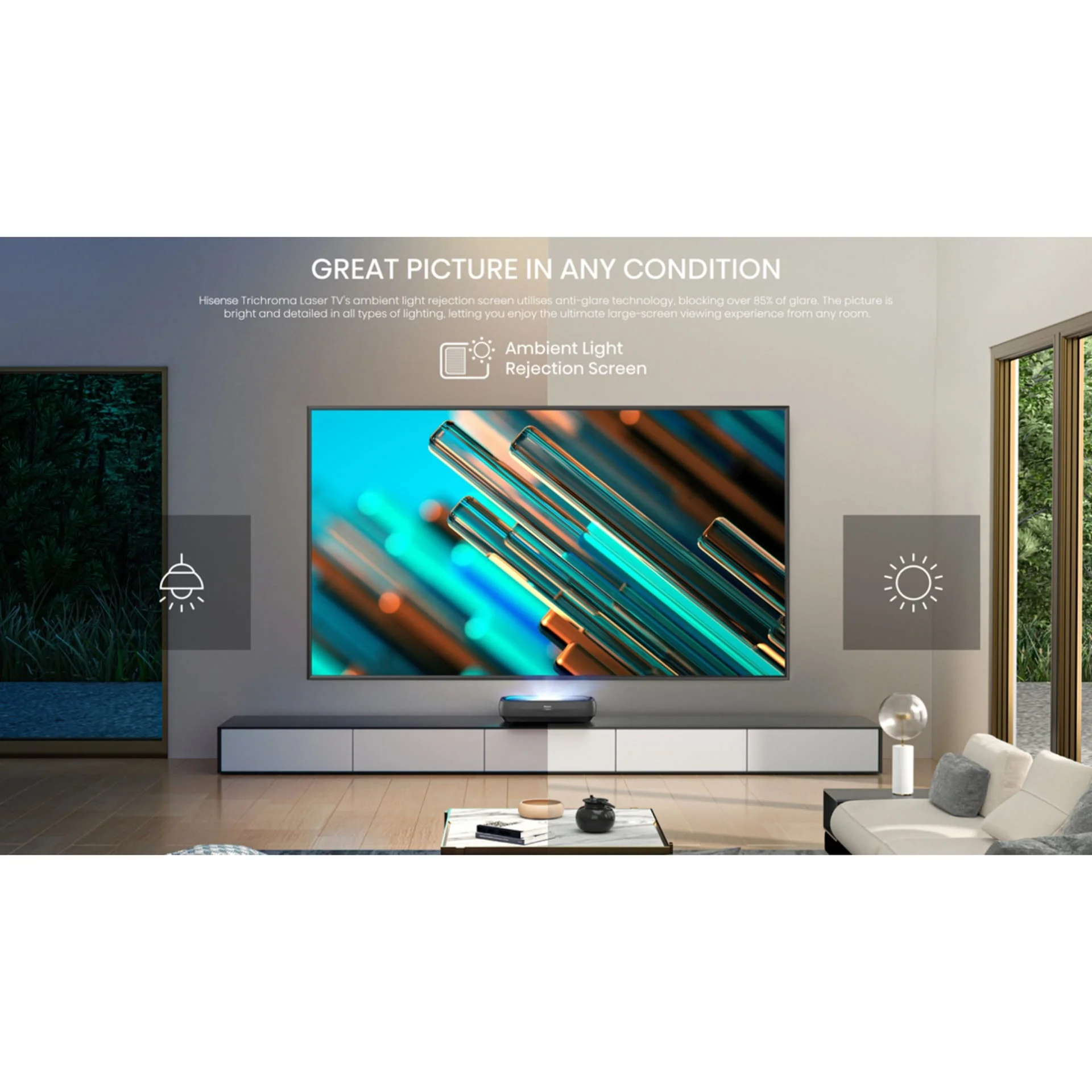 Hisense 100 Inch 4K Laser TV, Ultra Short Throw, Smart TV – 100L9HD - Image 9