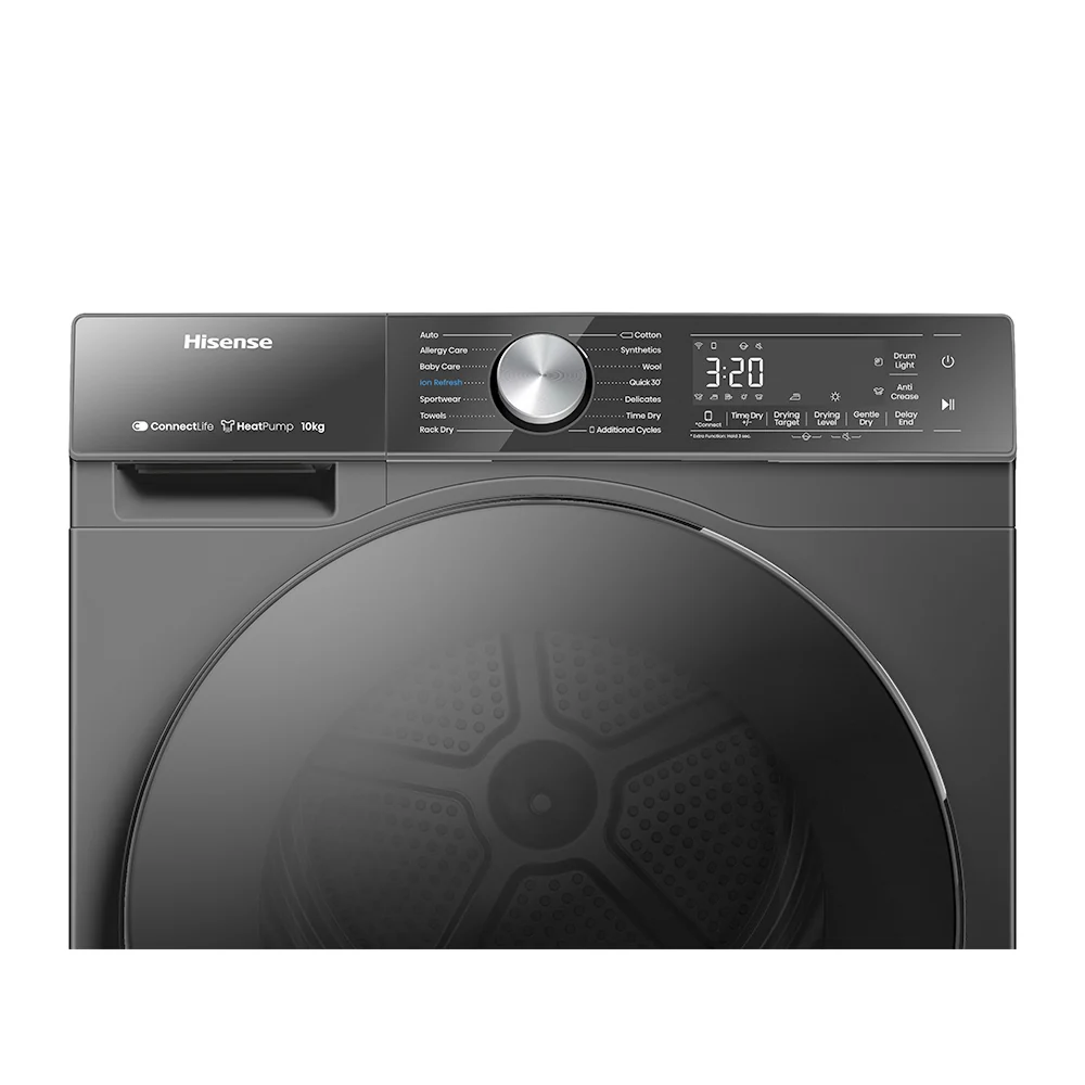 Hisense 5S Series Heat Pump Dryer 10kg Charcoal Black DH5S102BB - Image 2