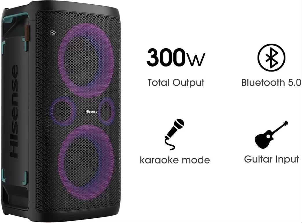 Hisense Party Speaker with Powerful Bass & Bluetooth – Party Rocker One Plus - Image 2